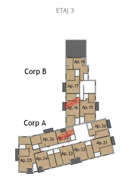 Comision 0! Apartament 2 camere bloc noustr Razoare zona Vivo