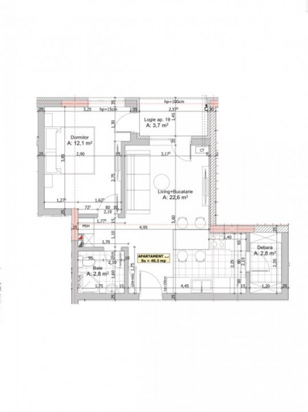 COMISION 0!Apartament 2 camere+parcare bloc nou et.2/4,strada Catanelor,Floresti