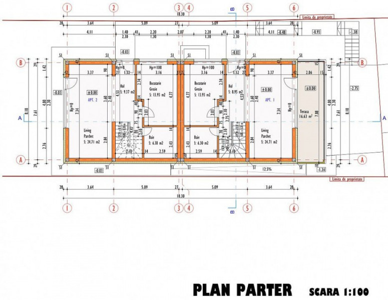 vanzare teren 600 mp cu autorizatie pt Duplex, Borhanci,zona Romul Ladea