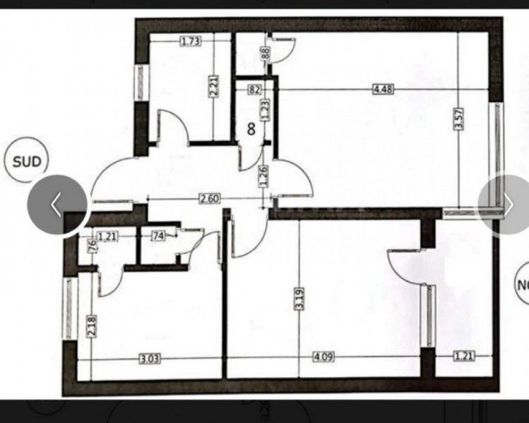 Apartament 2 camere Centru,zona Parcul Central