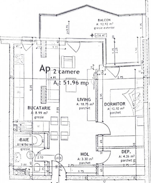 Ap 2 camere+ garaj de vanzare,cartier Sopor, Ansamblul Grand Park