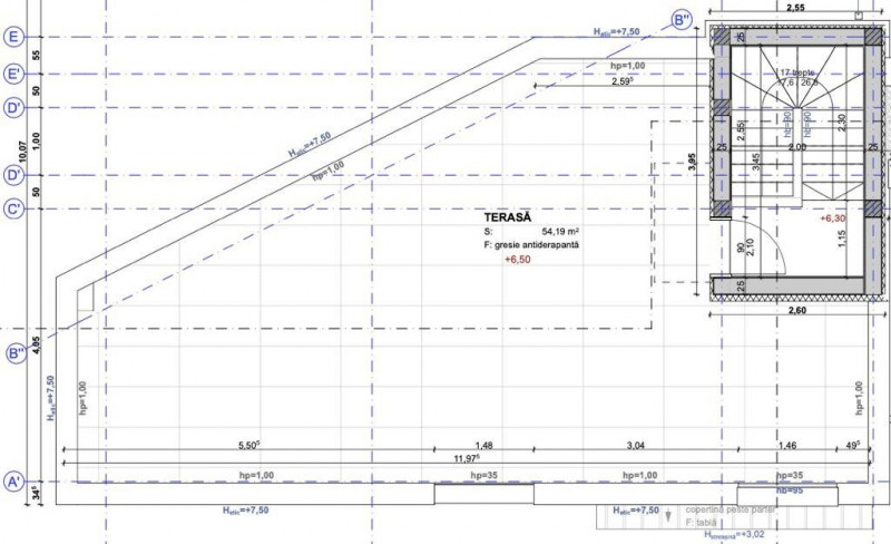 Casa tip duplex cu terasa circulabila 55 mp si priveliste zona Andrei Muresanu