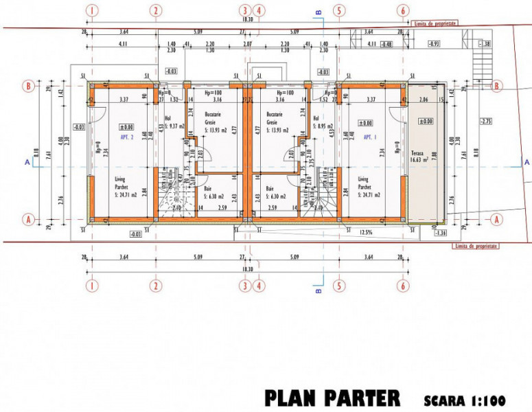 Casa tip duplex Borhanci,140mp utili+250 mp curte,semifinisata, zona Romul Ladea