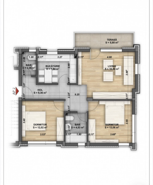 Comision 0! Apartament 3 camere + parcare,Manastur,zona Citadela