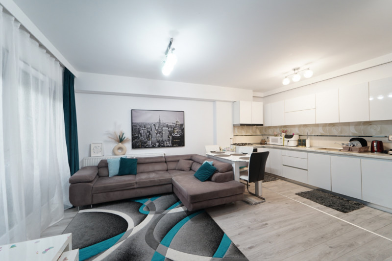 Apartament 3 camere + garaj ,76 mp, finisat  si mobilat,in cart Europa 
