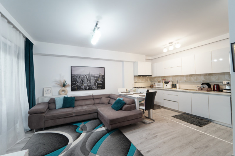 Apartament 3 camere + garaj ,76 mp, finisat  si mobilat,in cart Europa 