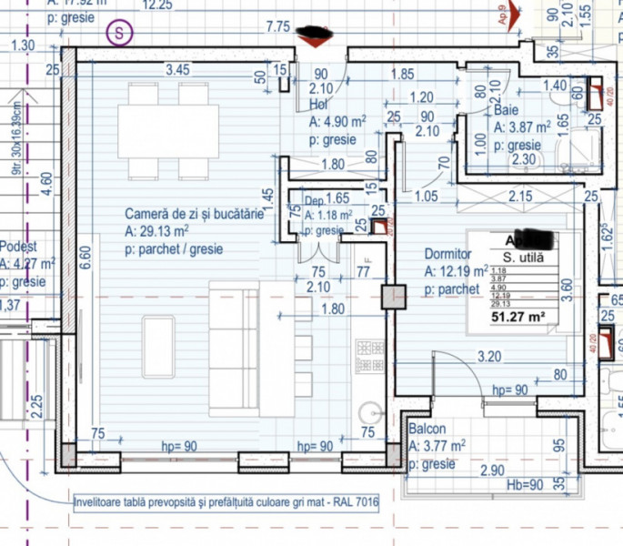  Ap 2 camere 51mp , etaj intermediar,garaj,Floresti, zona Muzeul Apei
