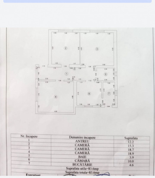 Casa de vanzare 3 camere,84 mp utili si teren 380mp Someseni zona de case