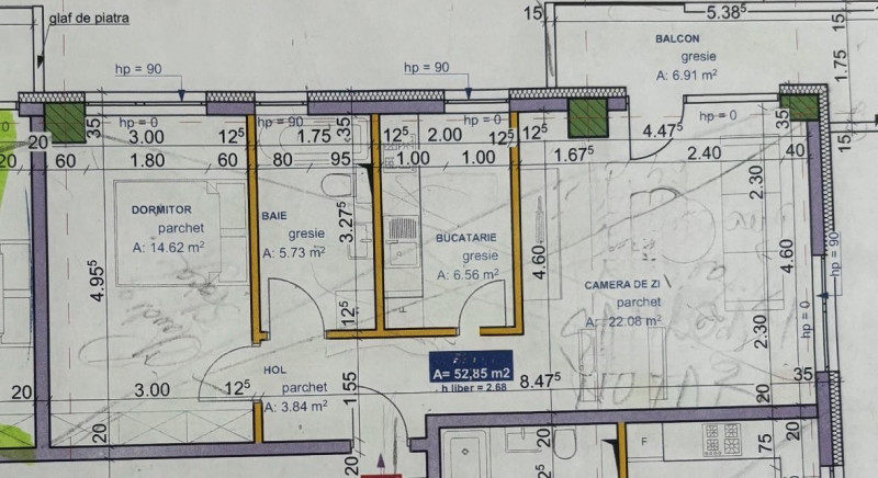 Apartament 2 camere|semifinisat| Bloc Nou| Intre Lacuri