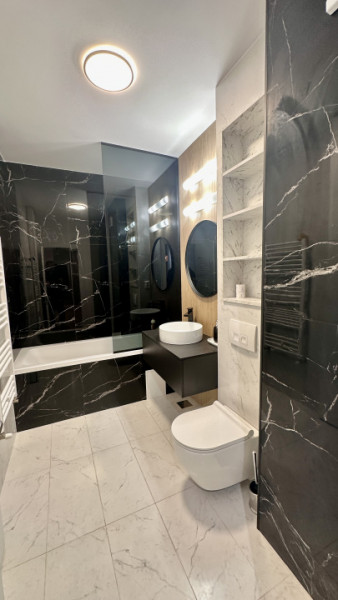 Ap 2 camere modern +garaj de inchiriat in Rozelor Residence