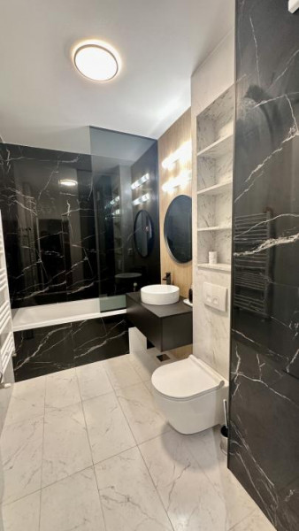 Ap 2 camere modern +garaj de inchiriat in Rozelor Residence