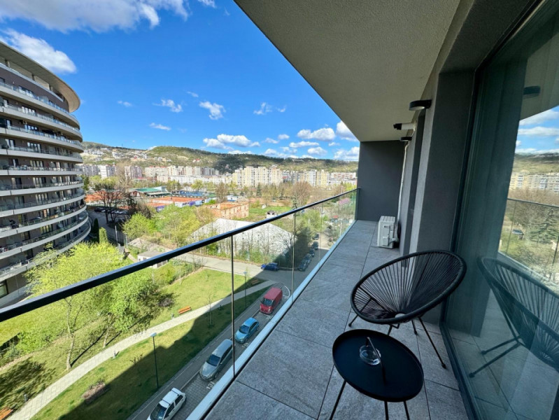 Ap 2 camere modern +garaj de inchiriat in Rozelor Residence