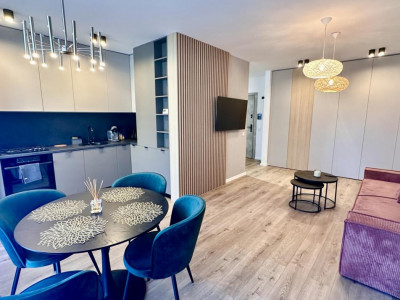 Ap 2 camere modern +garaj de inchiriat in Rozelor Residence