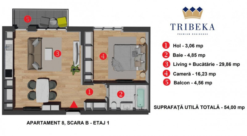 Comision 0! Apartament 2 cam zona VIVO str Razoare